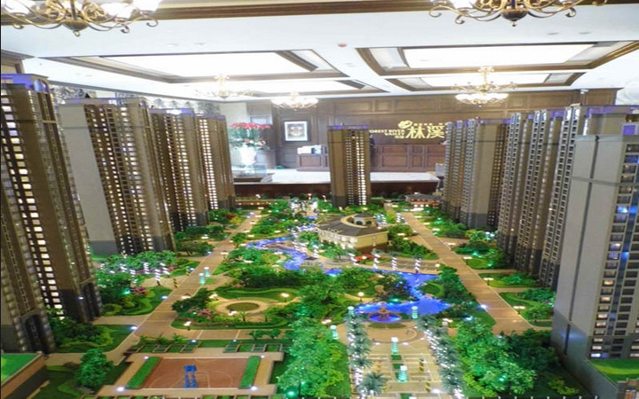 常绿·林溪谷沙盘展示