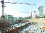 东方红广场地下人防工程完成工程量65%