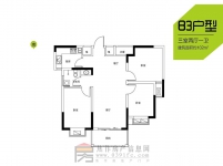 大地·时光里三室两厅一卫102㎡