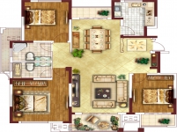 东方今典·境界G户型 三室两厅两卫 约140㎡