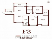 远大·未来城21#三室两厅两卫 建面约133㎡