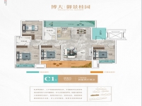  C1洋房博大御景桂园142平方四室二厅二卫