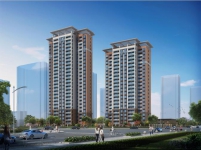 金山城市东方花园鸟瞰图