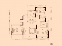 金山东方花园4期 三室两厅二卫(约125.92m )