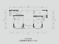 建业•春天里 16/20# 三室两厅两卫115平